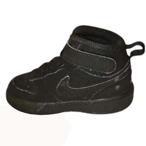Nike Court Borough Mid 2 Black / Black CW5869-001 Size 6C Baby